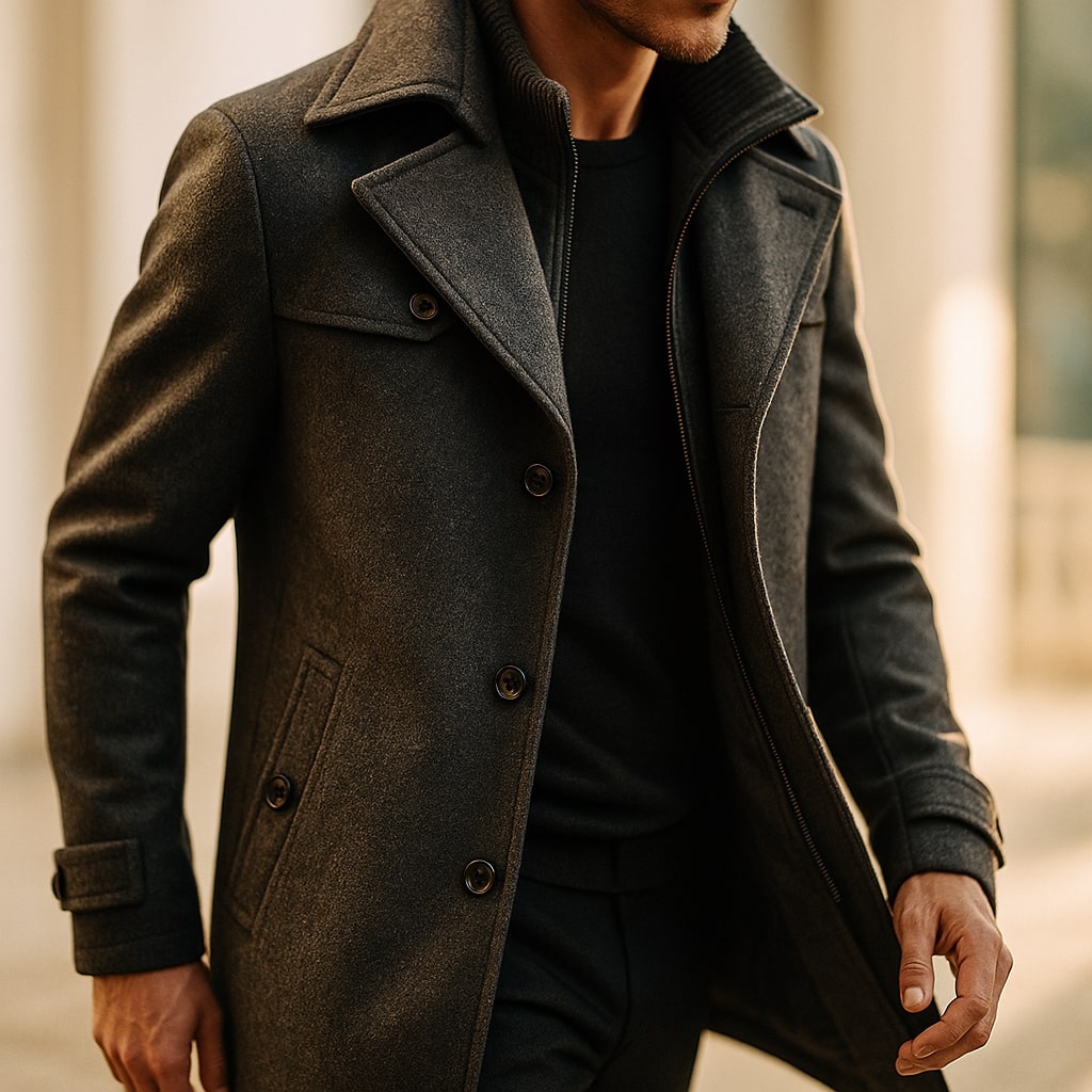 BRIAN™ | LONG WOOL COAT FOR MEN