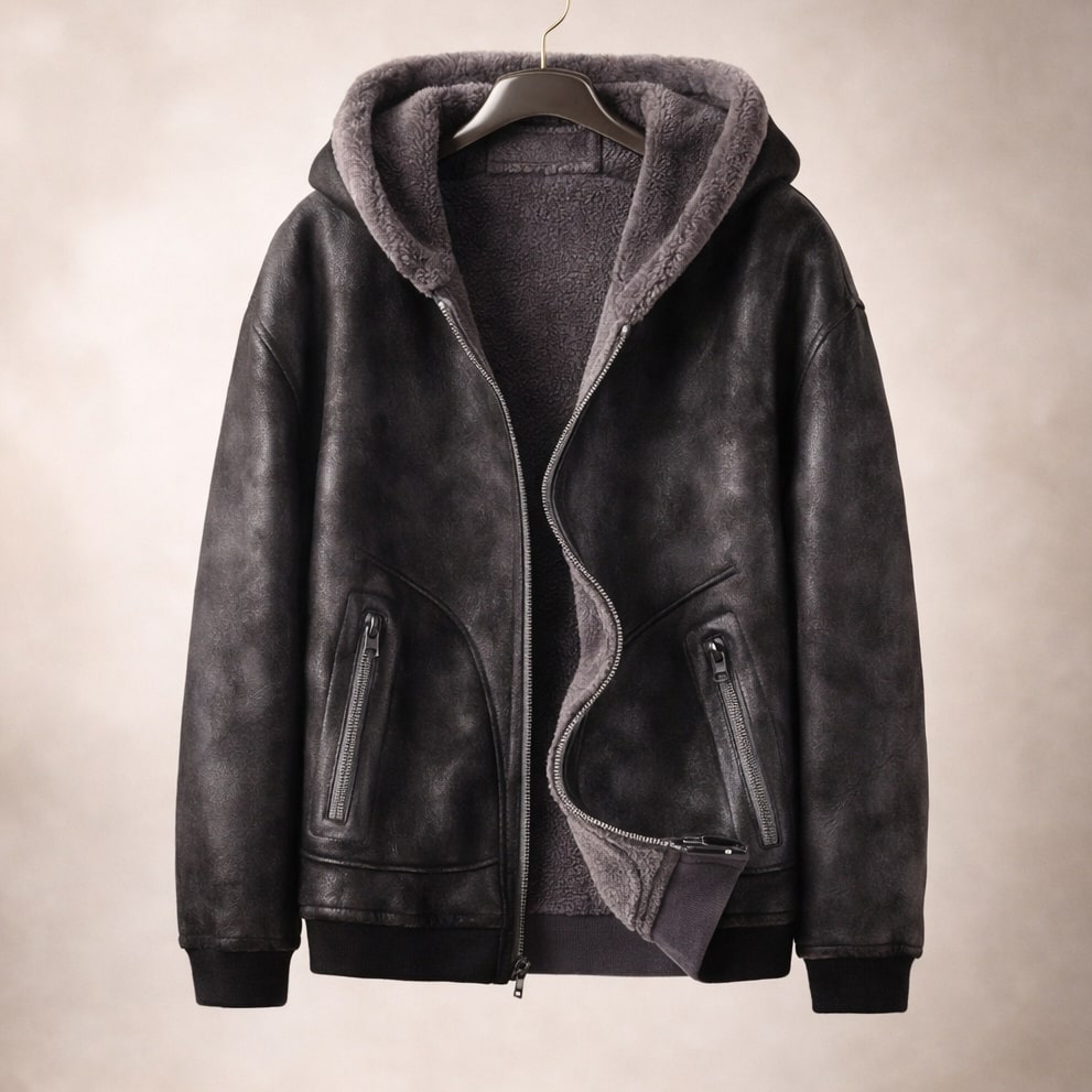 BRIAN™ | Men's Leather Zip Jacket