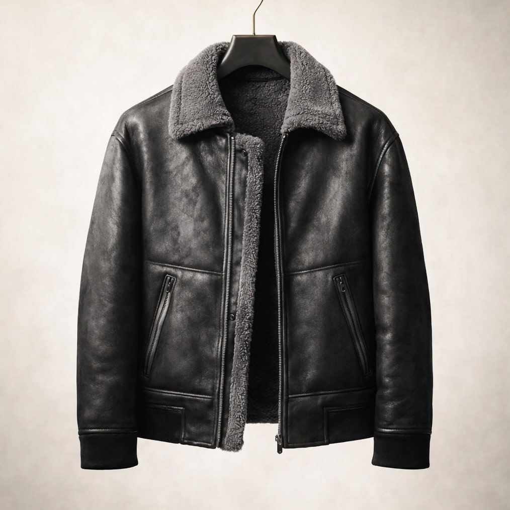 BRIAN™ | Men's Leather Zip Jacket