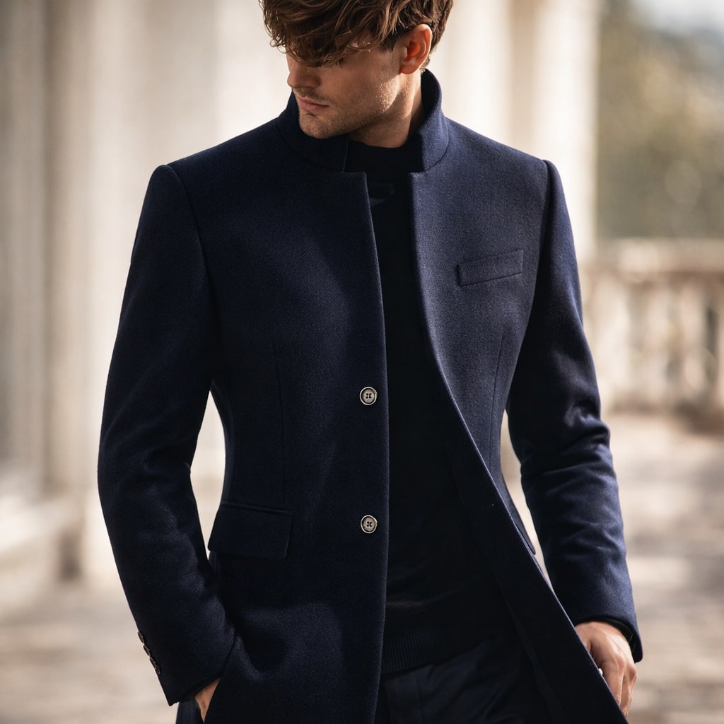 BRIAN™ | Stand Collar Overcoat