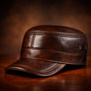 BRIAN™ | Genuine Leather Harrington Cap