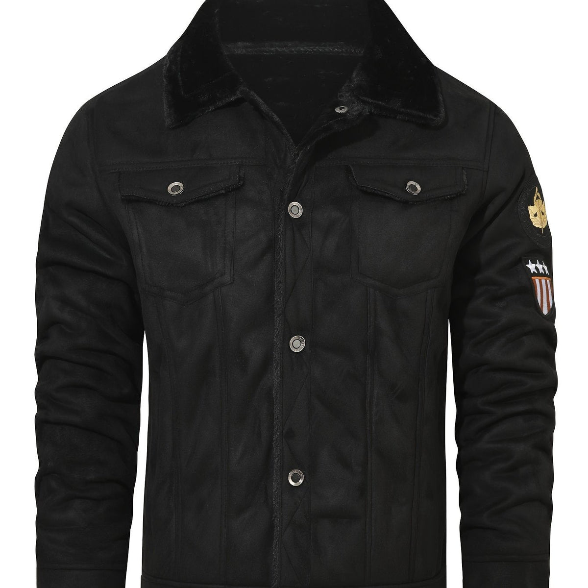BRIAN™ | Fleece-Lined Trucker Jacket