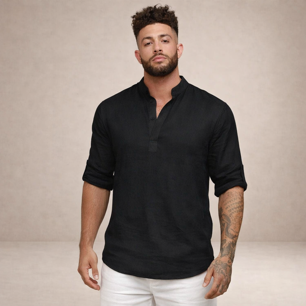 BRIAN™ | Stand-Collar Shirt