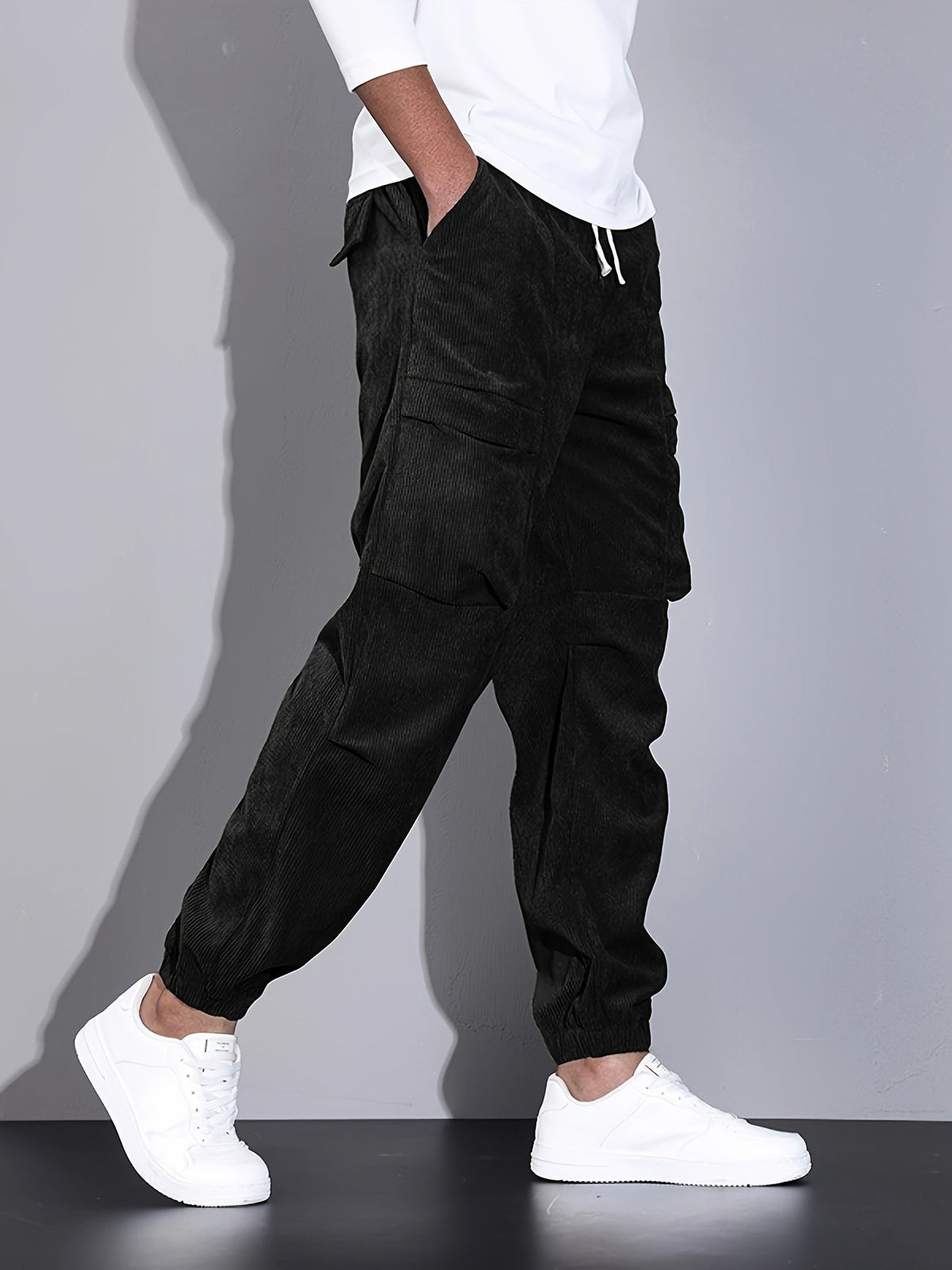 BRIAN™ | Men's Corduroy Cargo Joggers