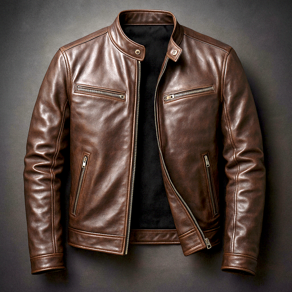 BRIAN™ | Vintage Biker Jacket