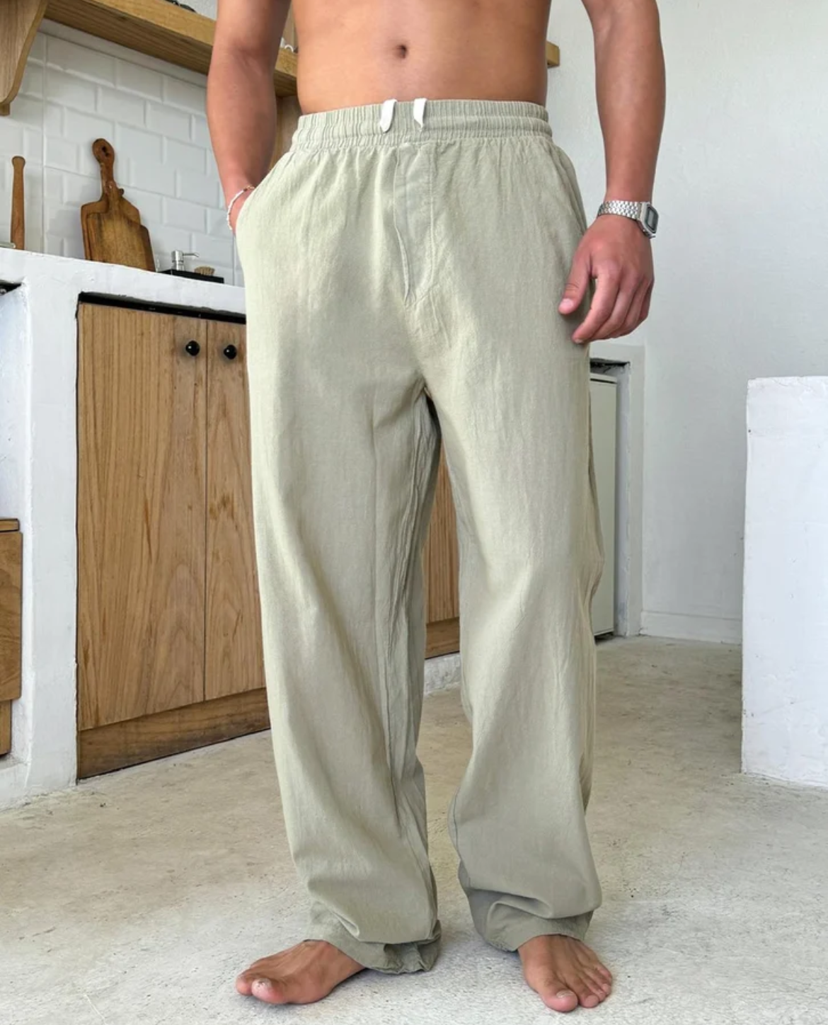 BRIAN™ | Men's Sicily Linen Trousers