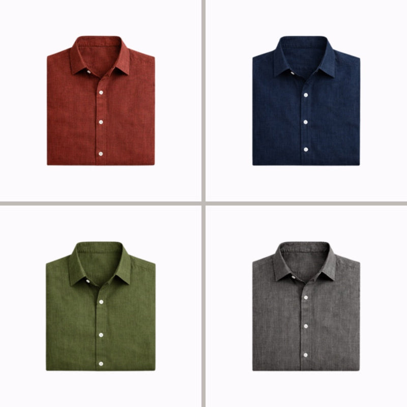 BRAIN™ | Men's Cotton-Linen Longsleeve