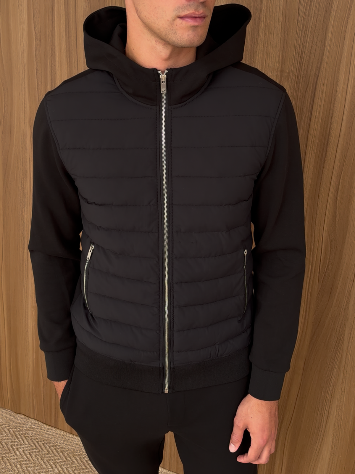 BRIAN™ | Hybrid Quilted Hooded Jacket