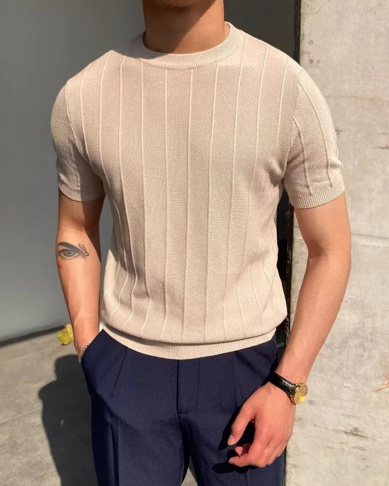 BRIAN™ | Men's Piave Knitted T-Shirt