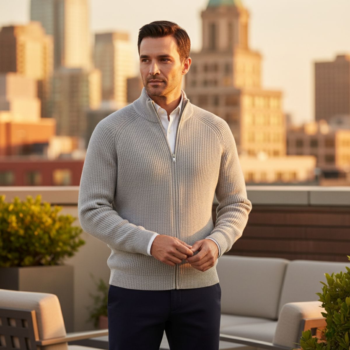 BRIAN™ | Zip Knit