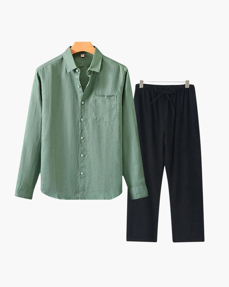 BRAIN™ | Long-sleeve linen set