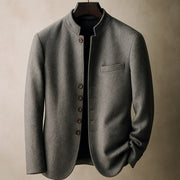 BRIAN | WOOL JACKET WITH STRAIGHT COLLAR