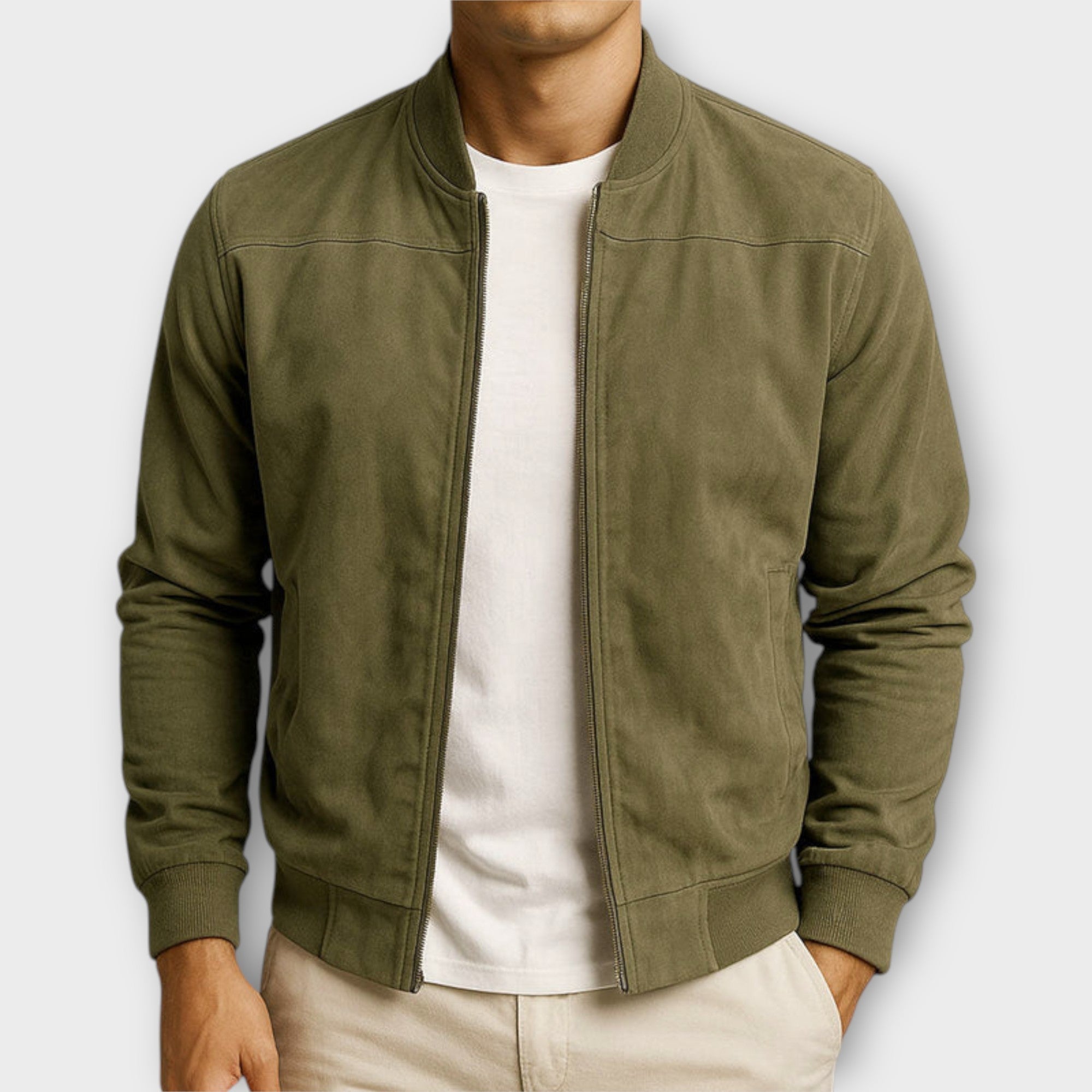 BRIAN™ | SUEDE BOMBER JACKET