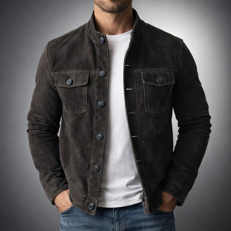 BRIAN™ | Men's Rugged Suede Field Jacket