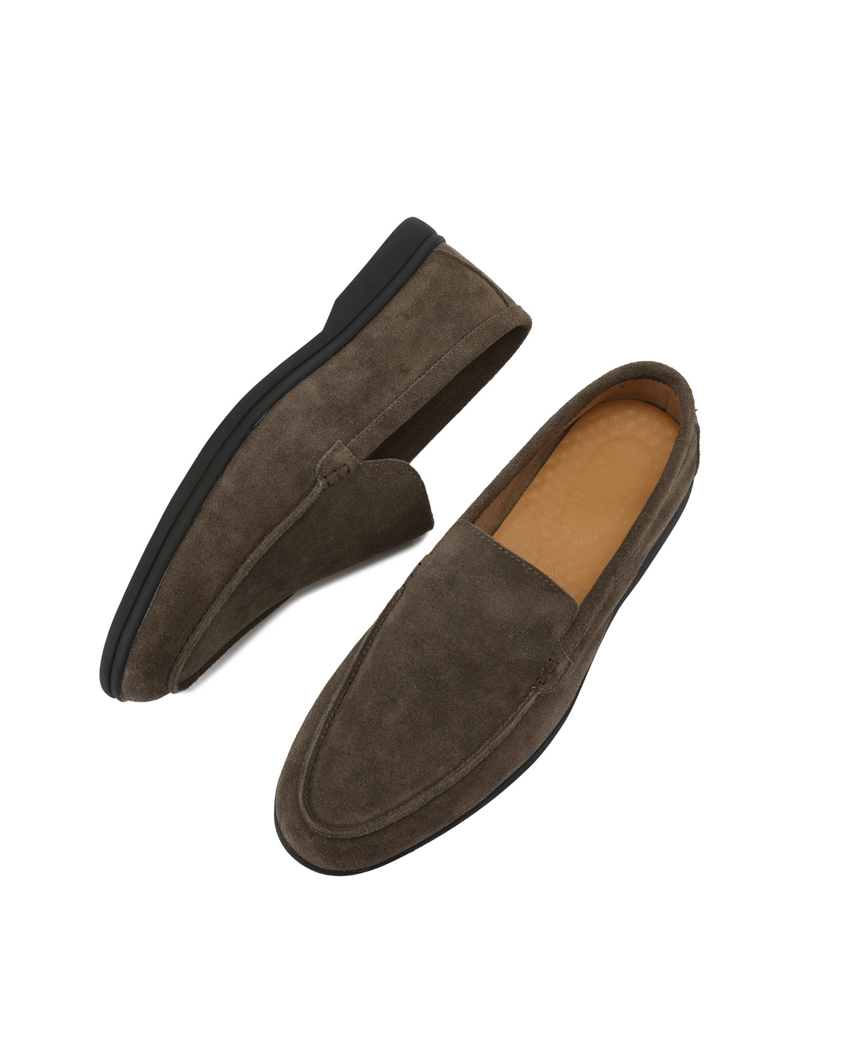BRIAN™ | Premium Suede Loafers with Black Sole