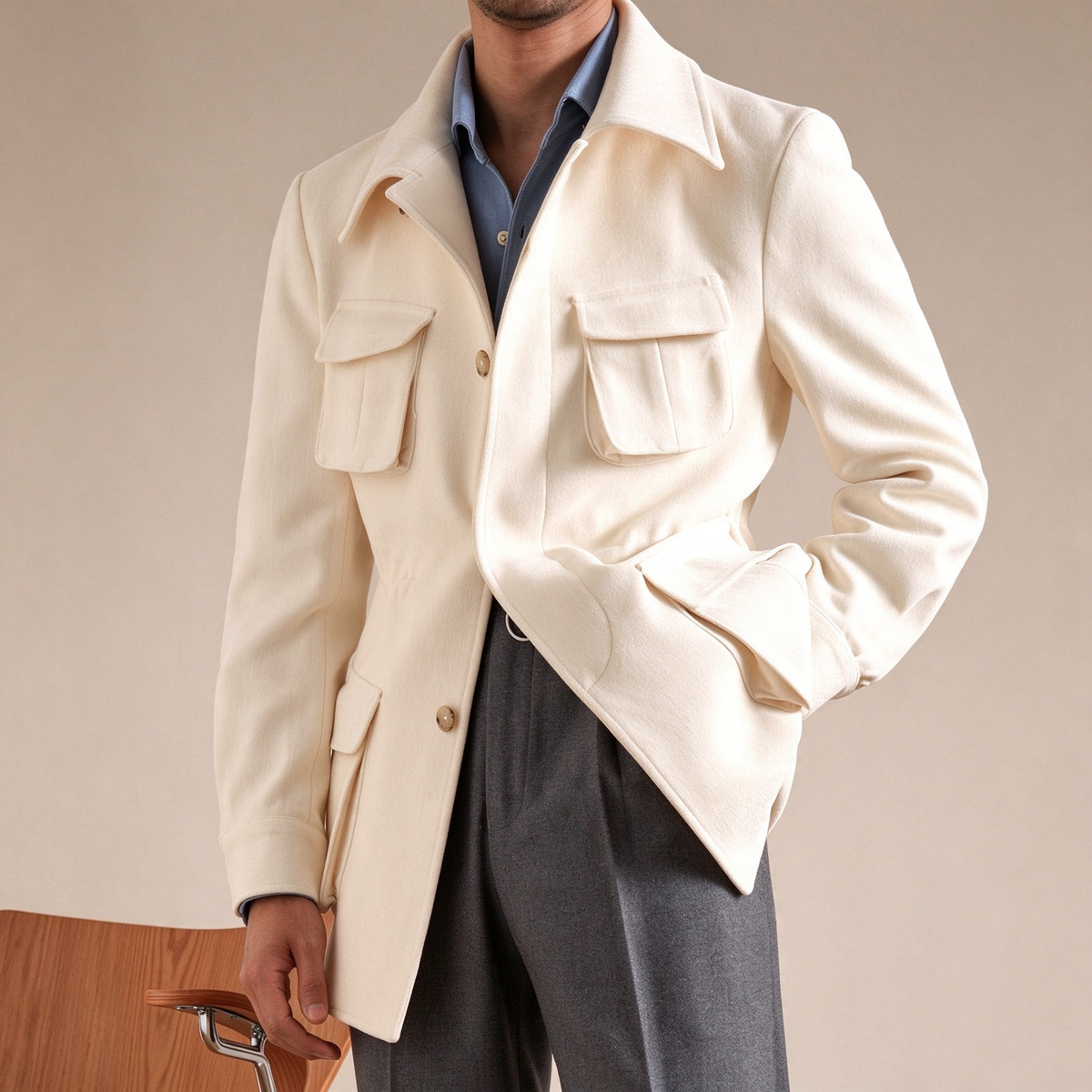 BRIAN™ | Vintage Field Jacket – Tailored Fit & Classic Utility Style