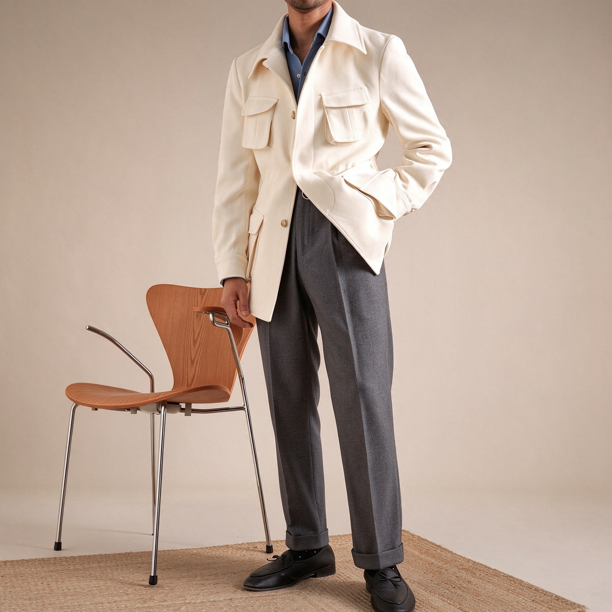 BRIAN™ | Vintage Field Jacket – Tailored Fit & Classic Utility Style