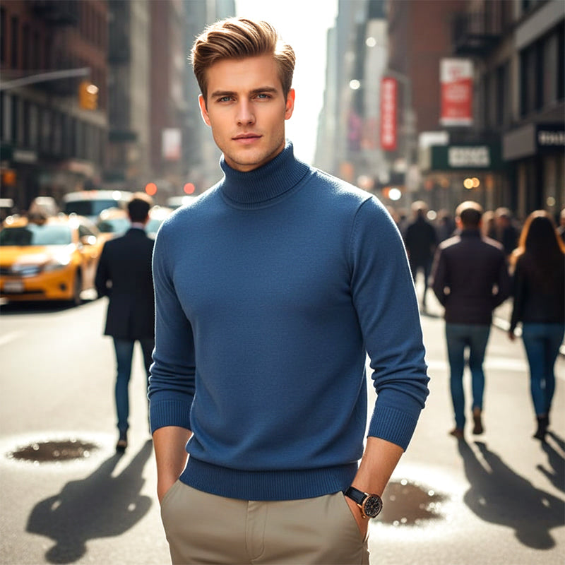 BRIAN™ | Men's Solid-Color Premium Turtleneck Sweater