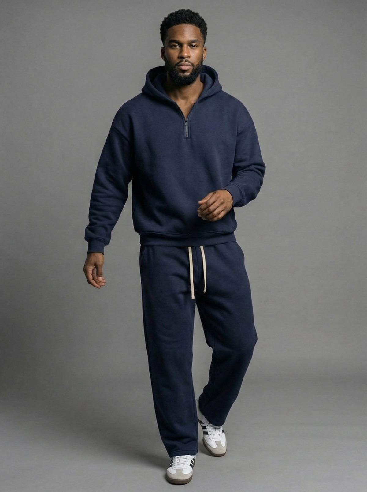BRIAN™ | Quarter-Zip Relaxed Sweatsuit