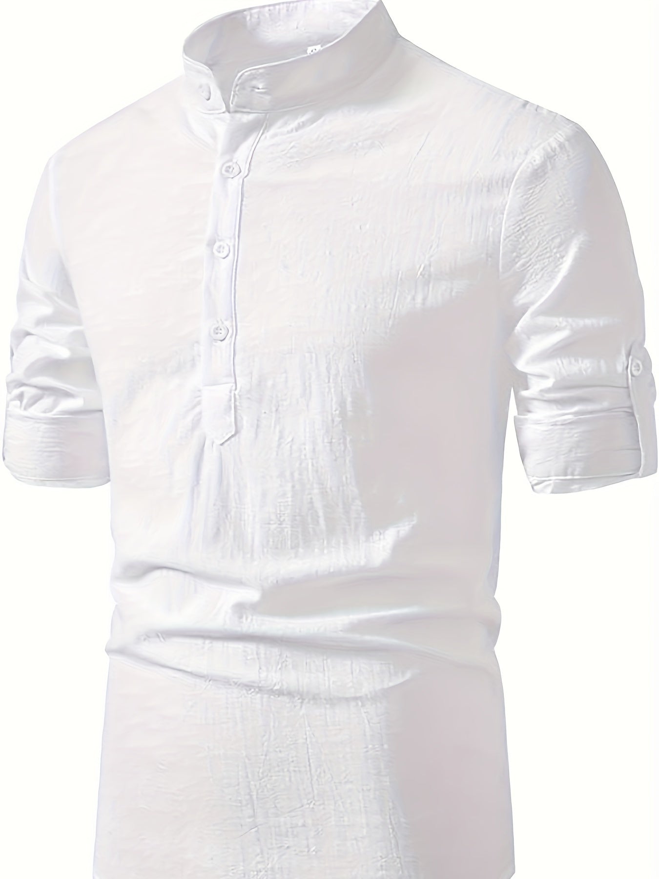 BRAIN™ | Men's Cotton-Linen Popover Shirt
