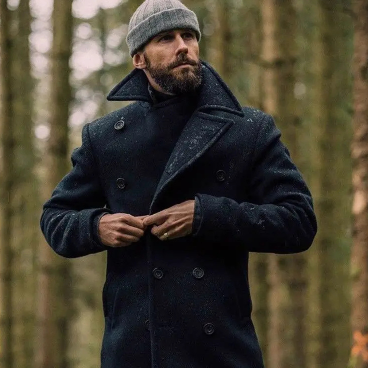 BRIAN™ | Wool Peacoat