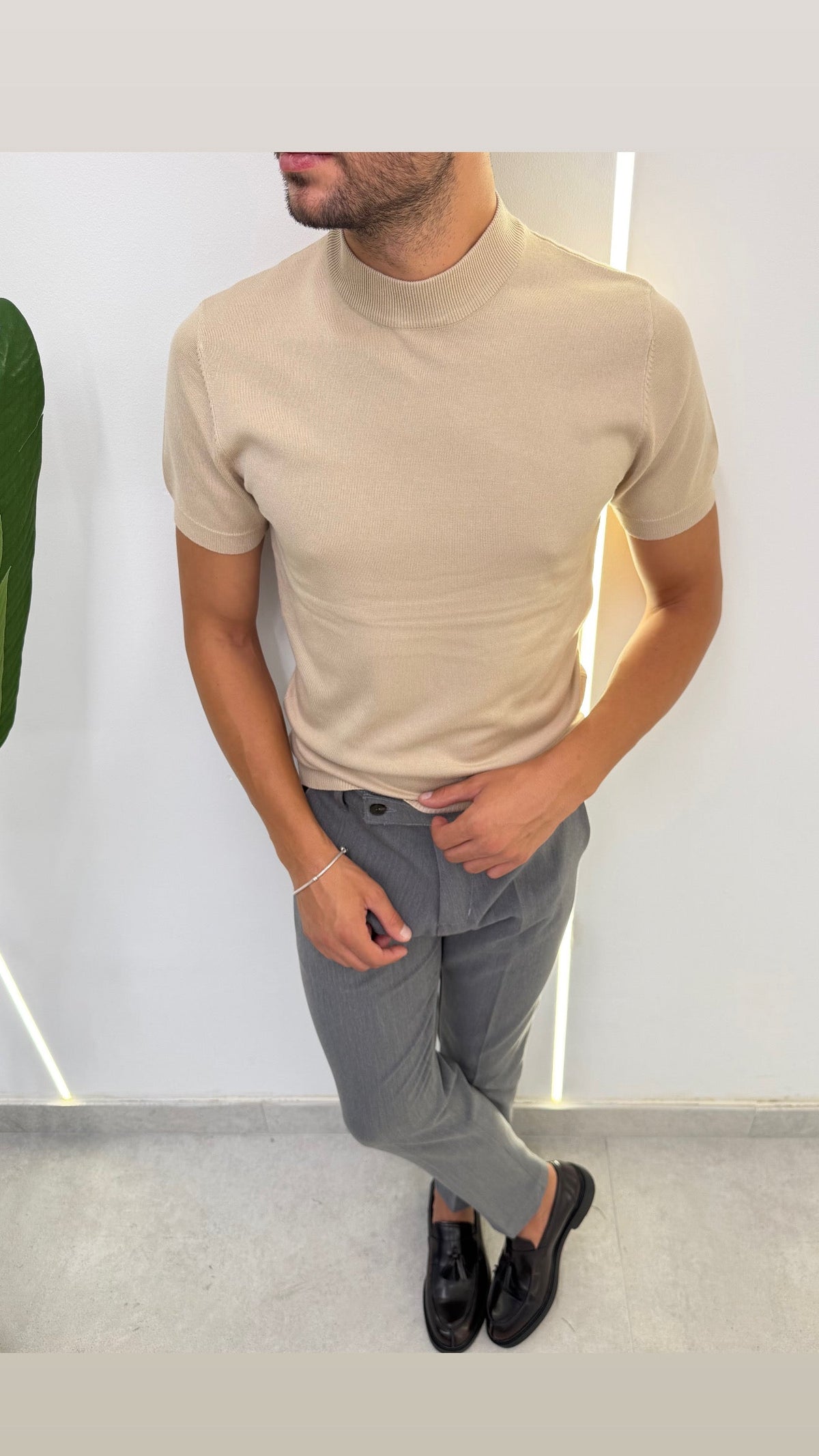 BRIAN™ | Fine-Knit Mock-Neck Undershirt