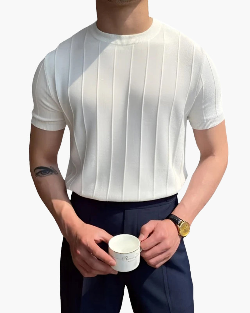 BRIAN™ | Men's Piave Knitted T-Shirt