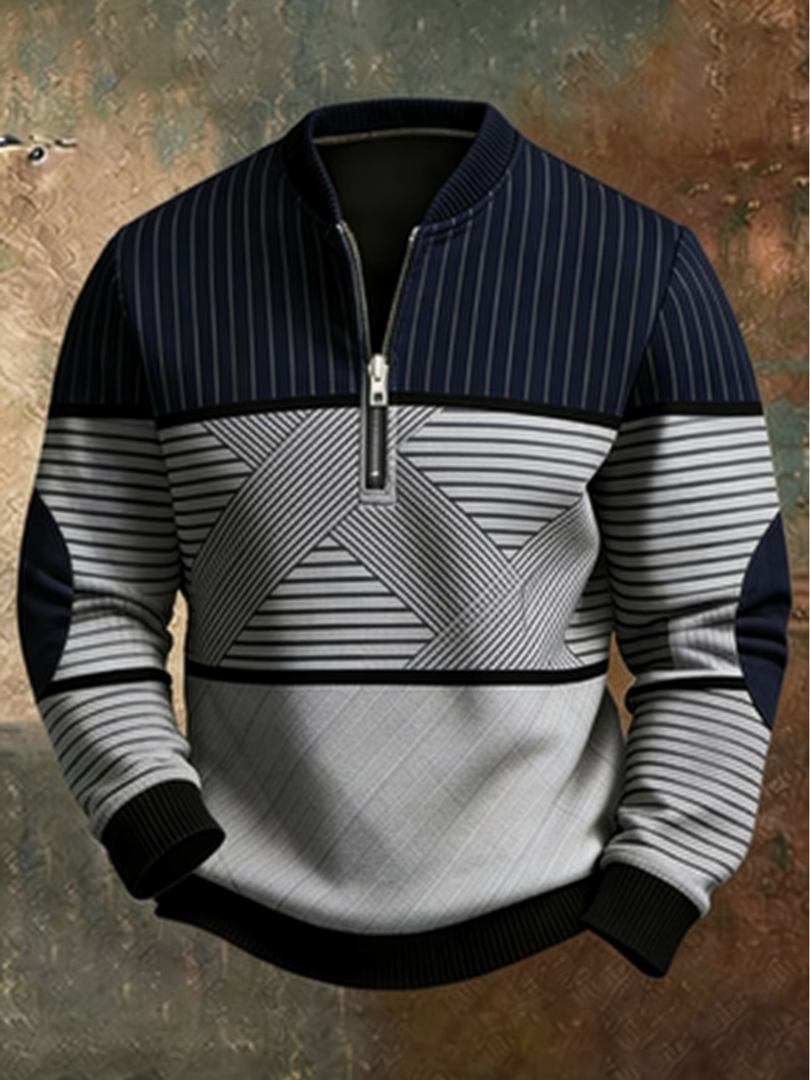 BRIAN™ | Stylish Men's Half-Zip Sweater
