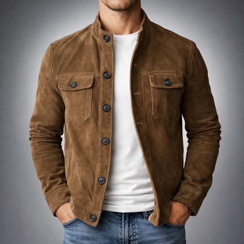 BRIAN™ | Men's Rugged Suede Field Jacket