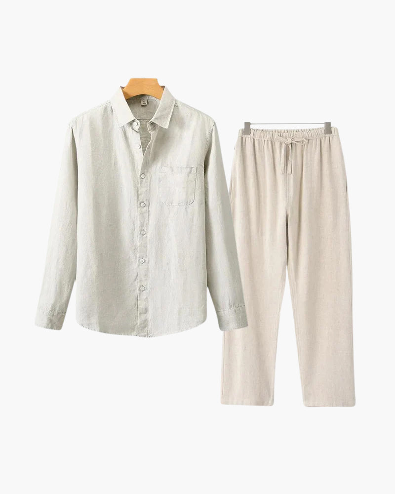BRAIN™ | Long-sleeve linen set
