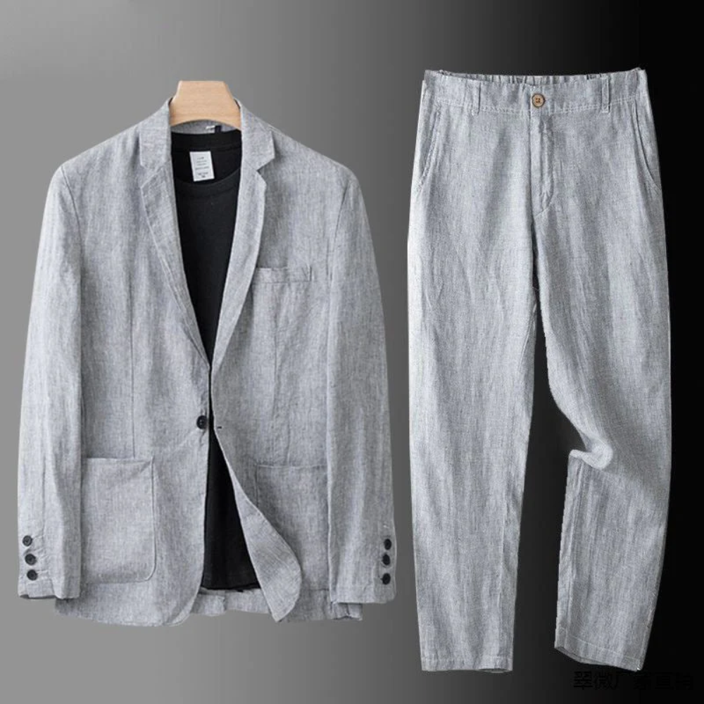 BRAIN™ | Men's Pure Linen Coord