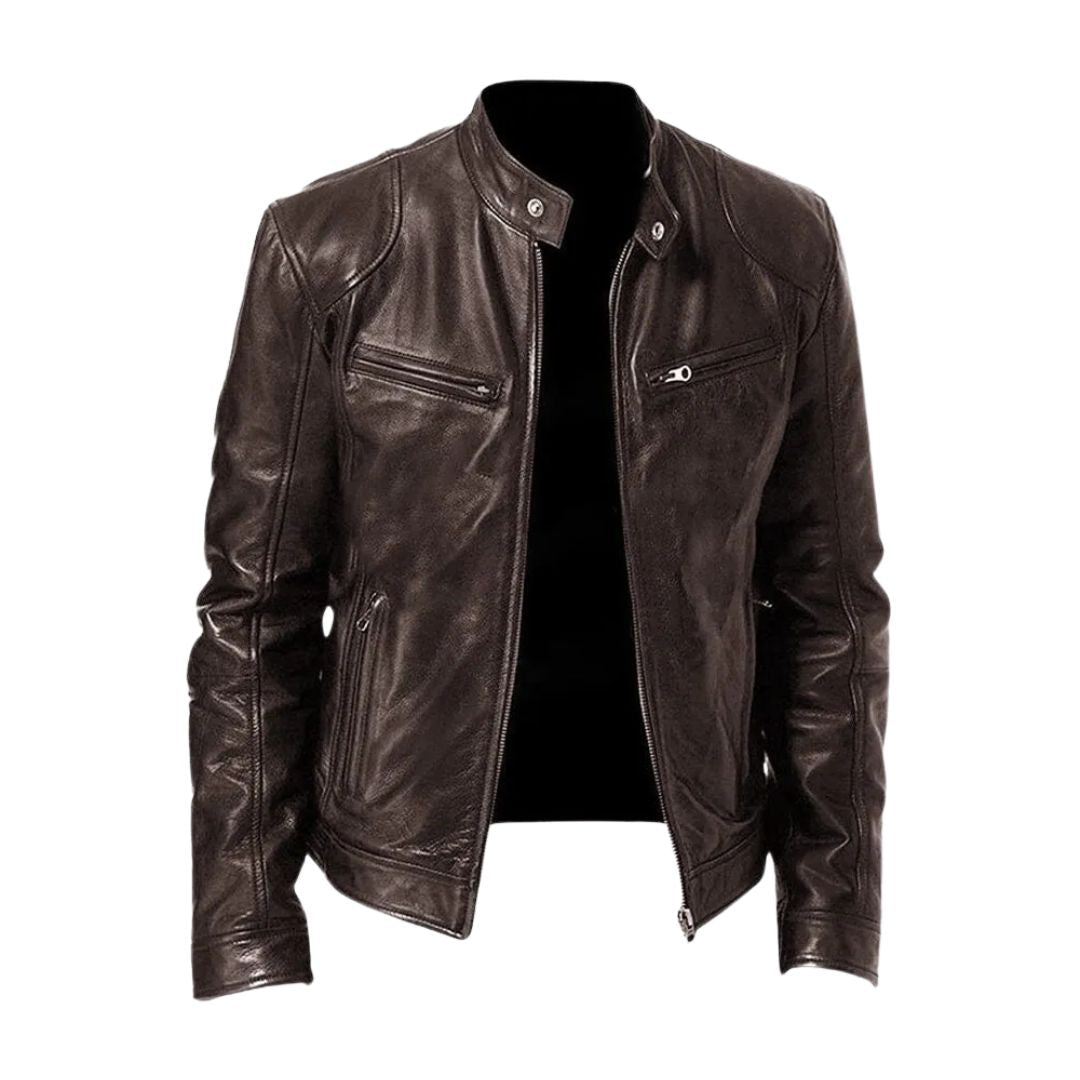 BRIAN™ | ROUSSEL PARIS Casual Leather Jacket