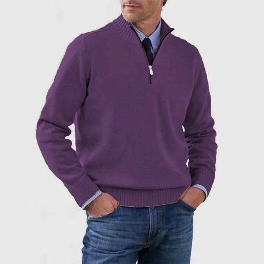 BRAIN™ | CASUAL HALF-ZIP SWEATER