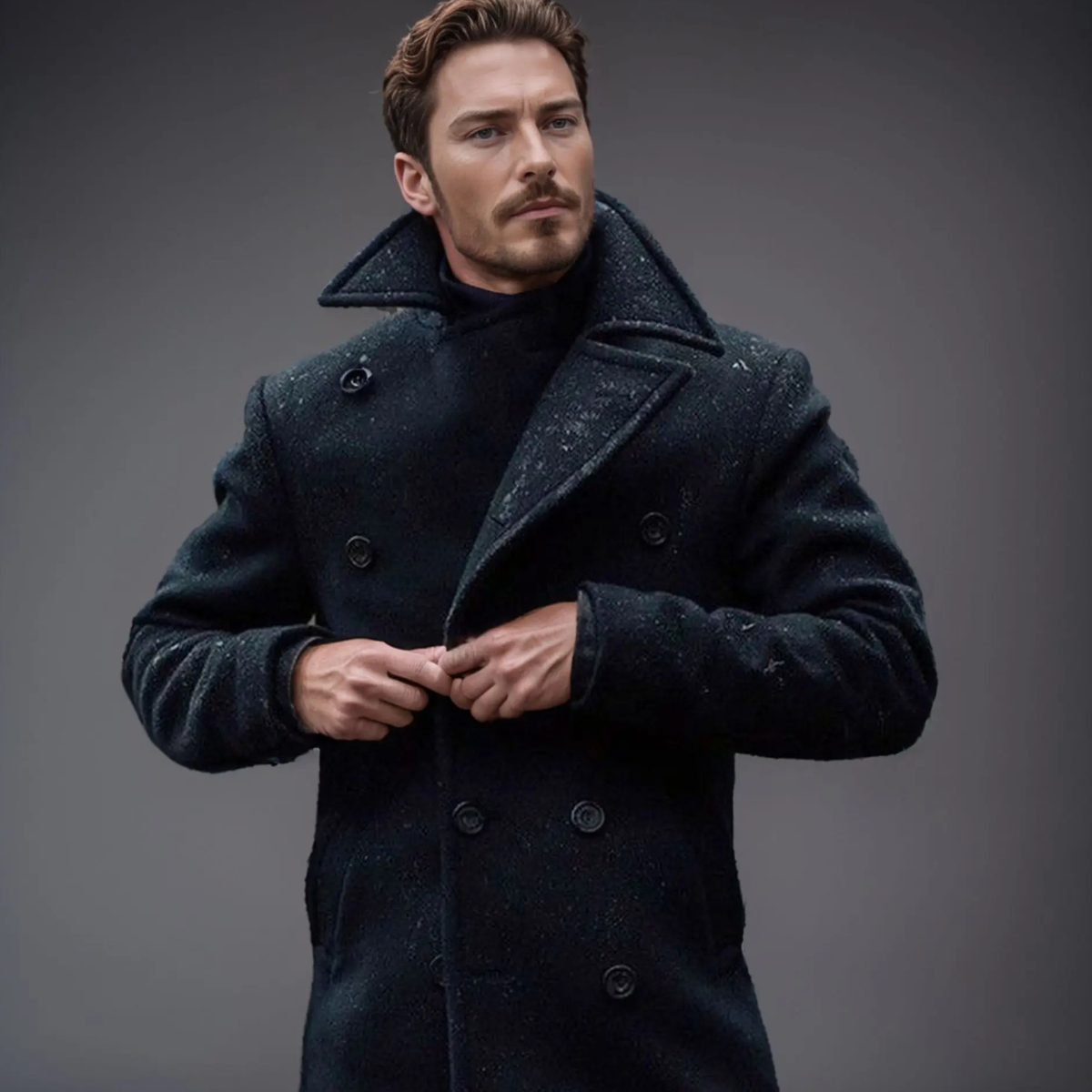 BRIAN™ | Wool Peacoat