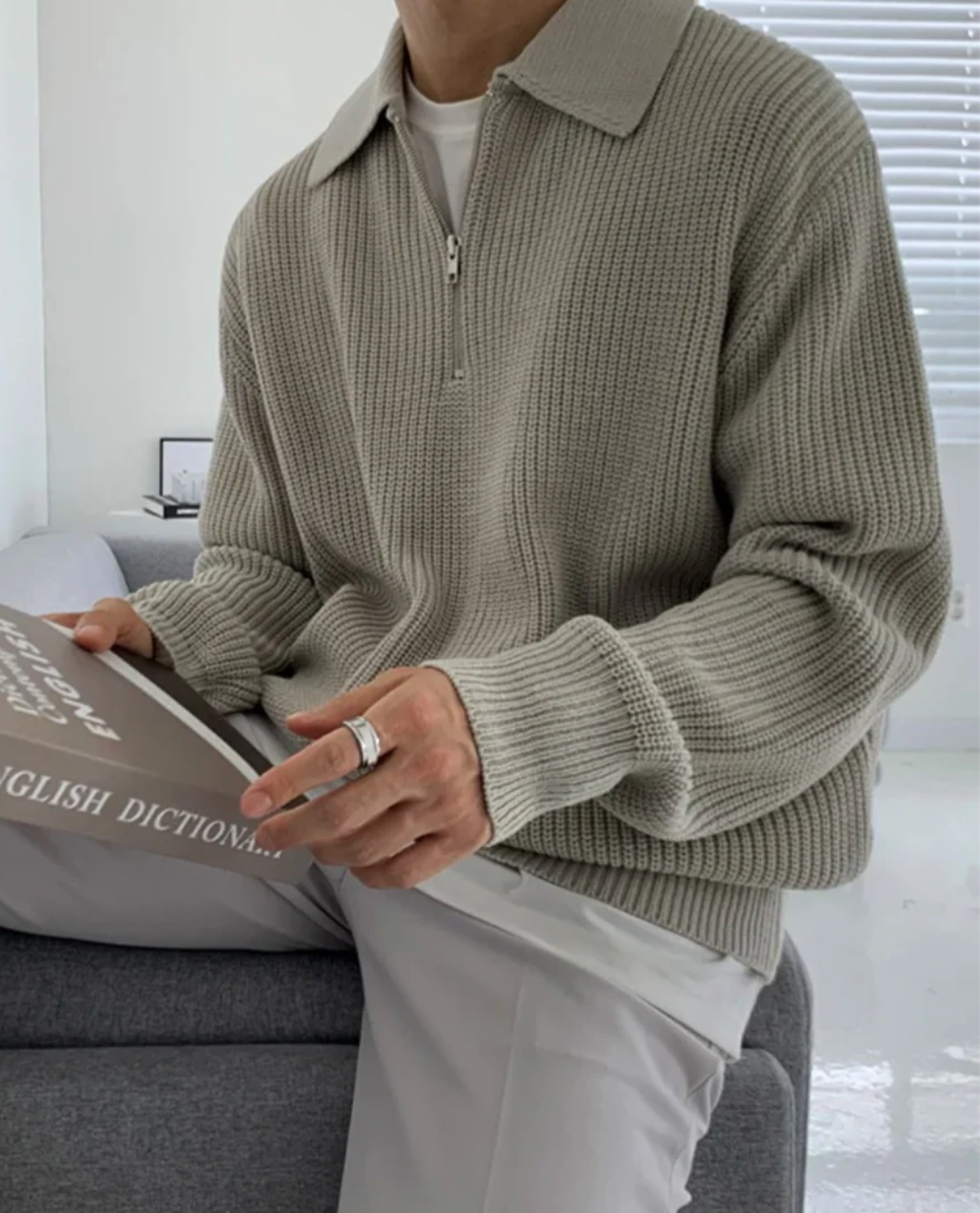 BRIAN™ | Men's Velino Polo Quarter Zip