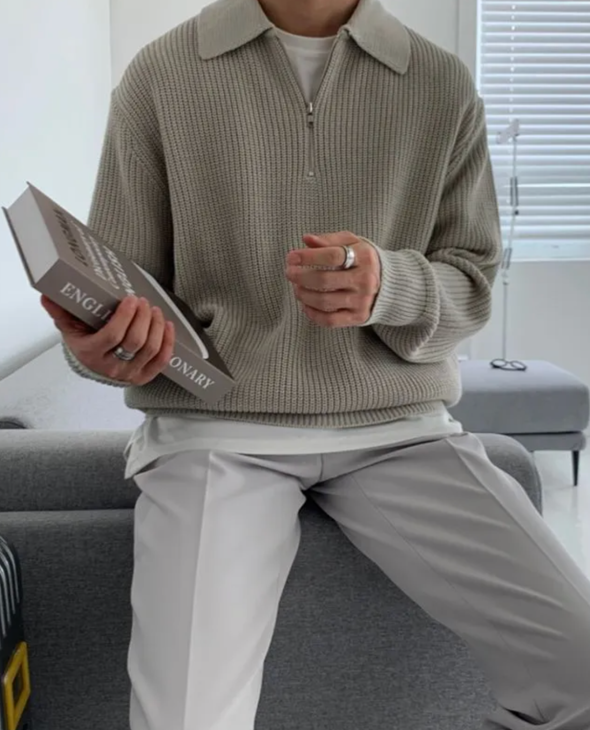 BRIAN™ | Men's Velino Polo Quarter Zip