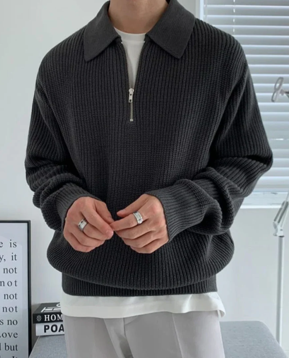 BRIAN™ | Men's Velino Polo Quarter Zip