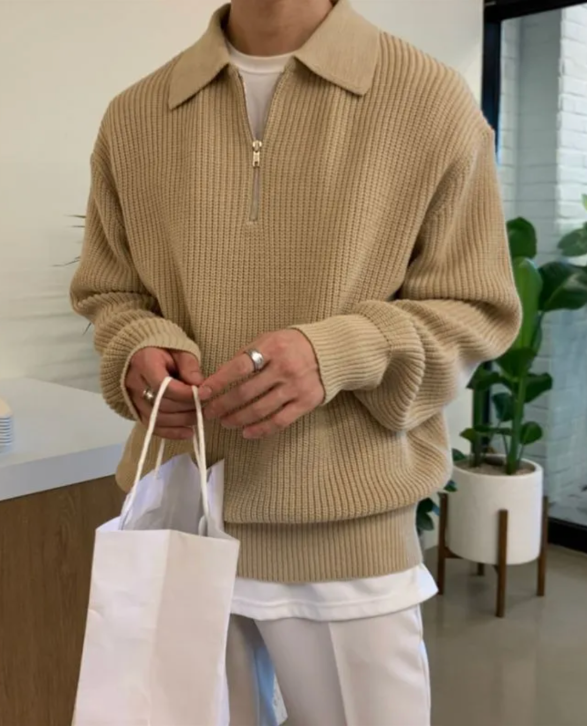 BRIAN™ | Men's Velino Polo Quarter Zip
