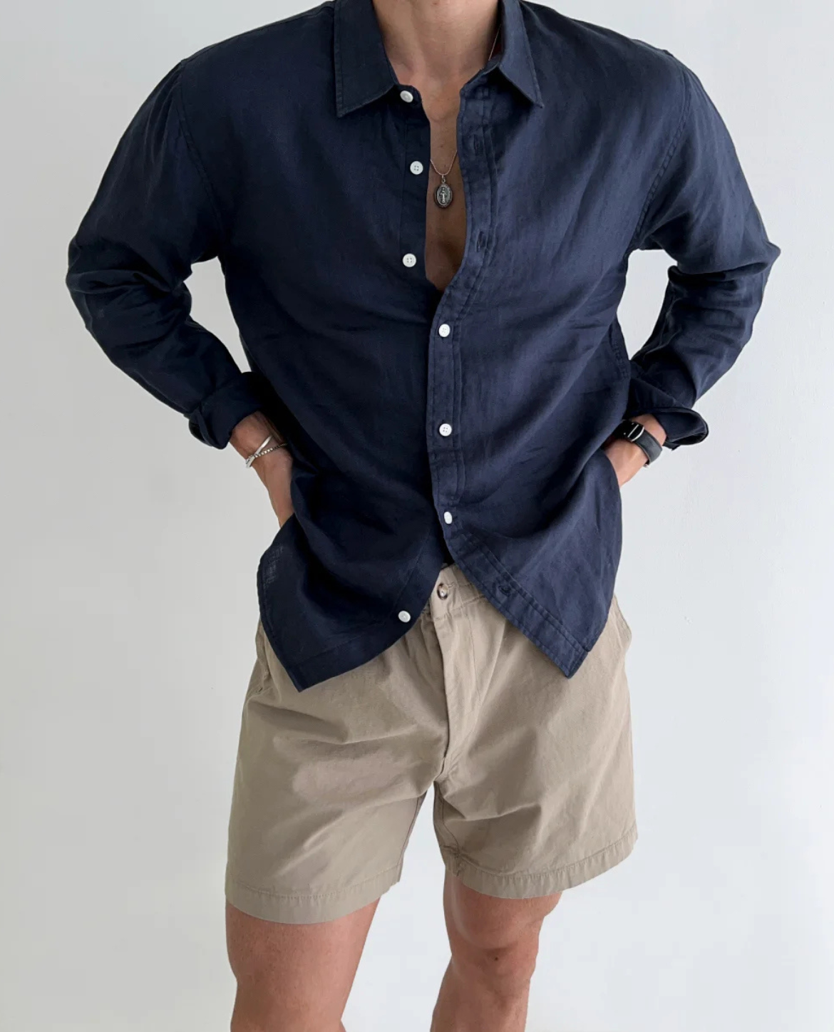 BRIAN™ | Men's Santorini Linen Shirt