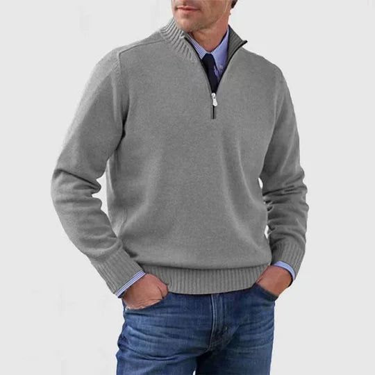 BRAIN™ | CASUAL HALF-ZIP SWEATER