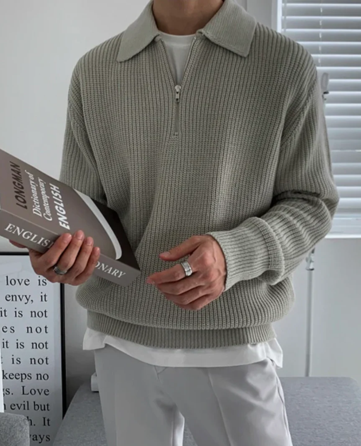 BRIAN™ | Men's Velino Polo Quarter Zip