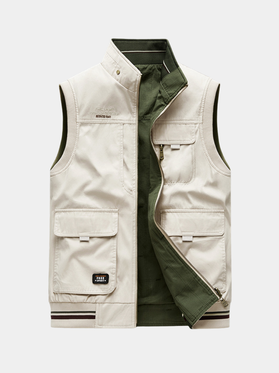 BRAIN™ | Five-Pocket Cotton Gilet