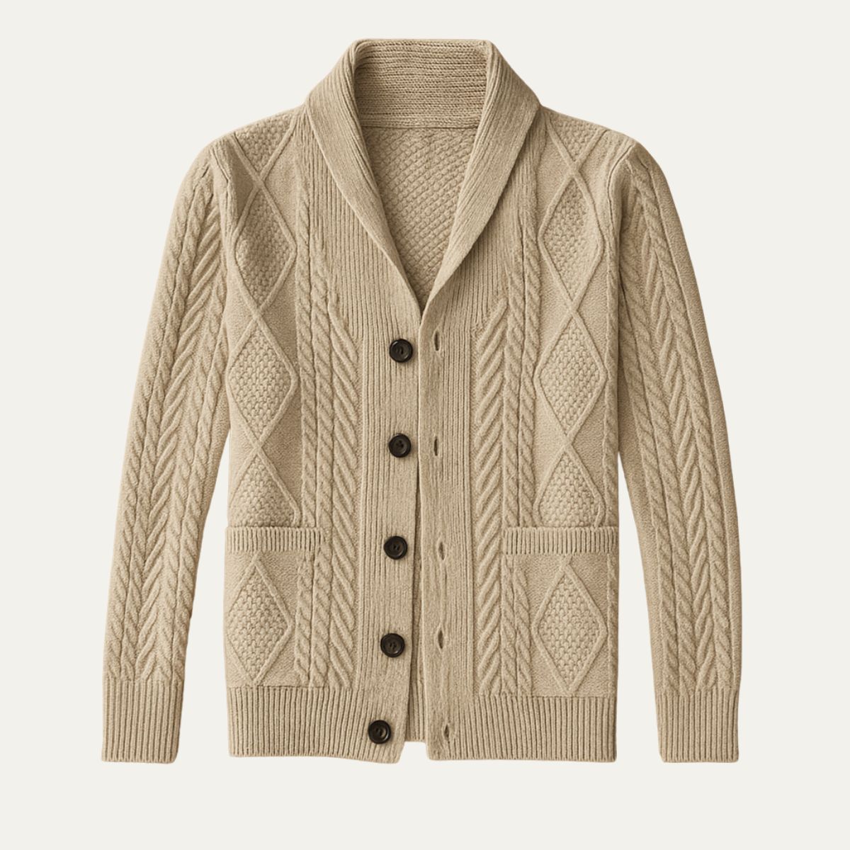BRAIN™ | Button-Front Cardigan