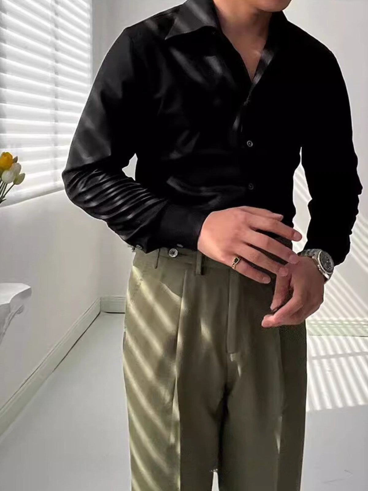 BRAIN™ | MEN'S BAMBOO V-NECK SHIRT