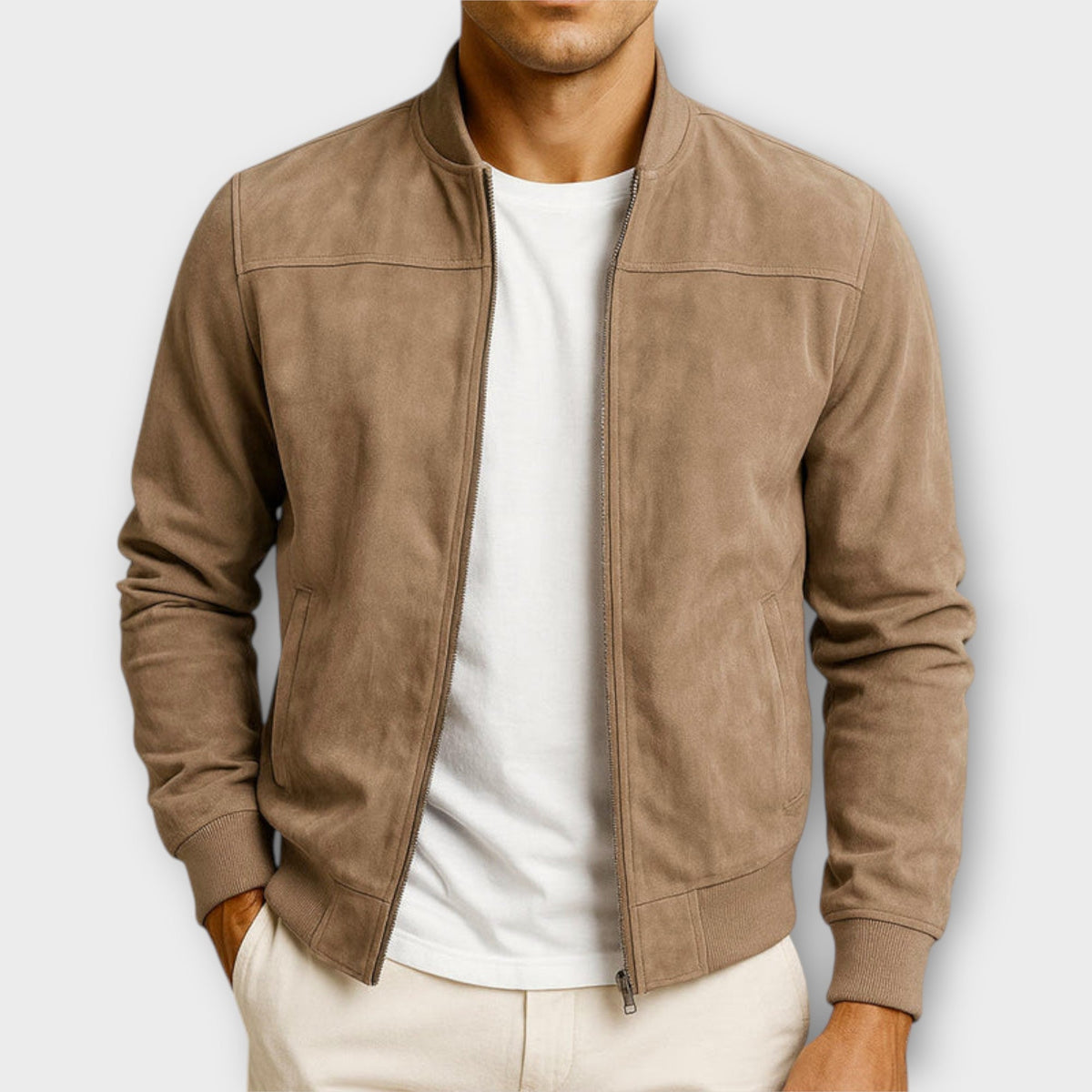 BRIAN™ | SUEDE BOMBER JACKET