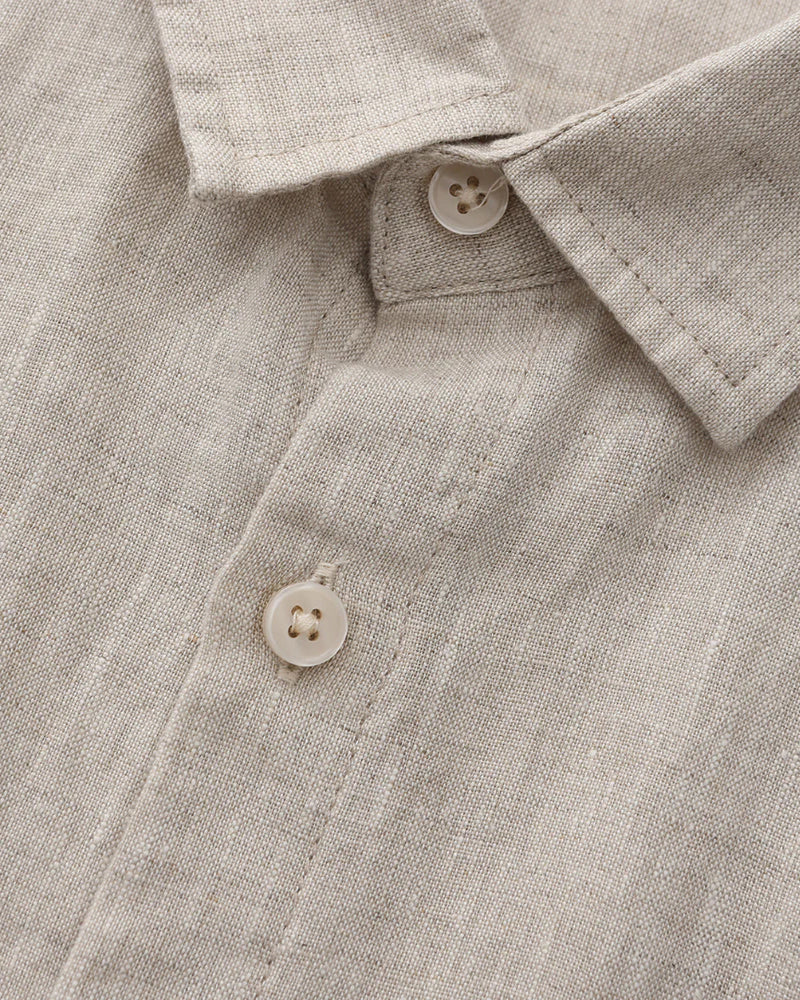 BRAIN™ | LINEN SHIRT (SHORT SLEEVE)
