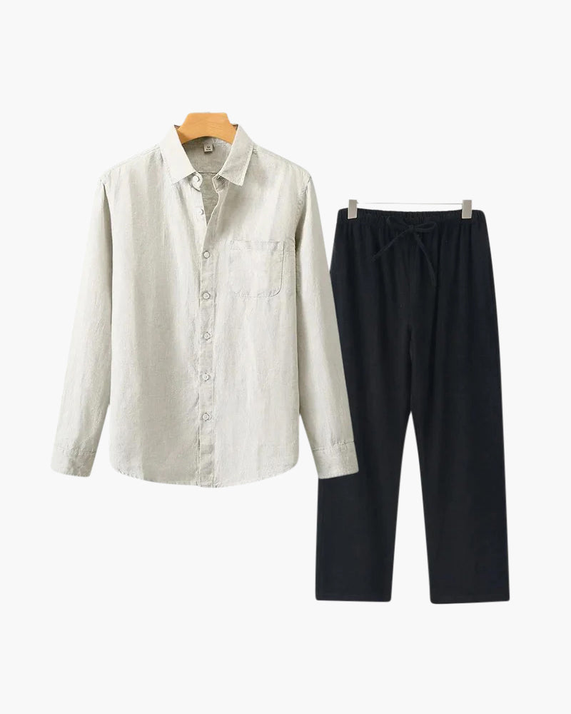 BRAIN™ | Long-sleeve linen set