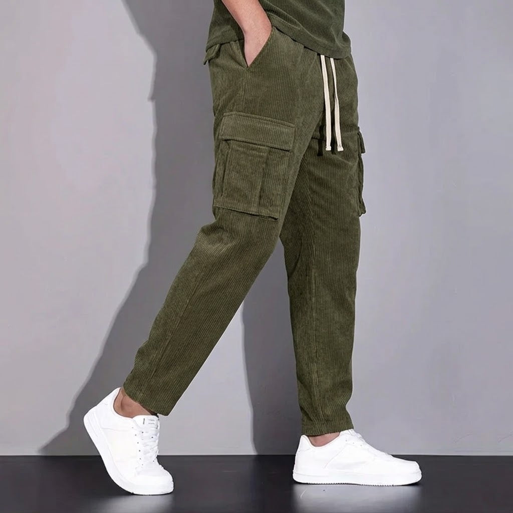 BRIAN™ | Men's Corduroy Cargo Joggers