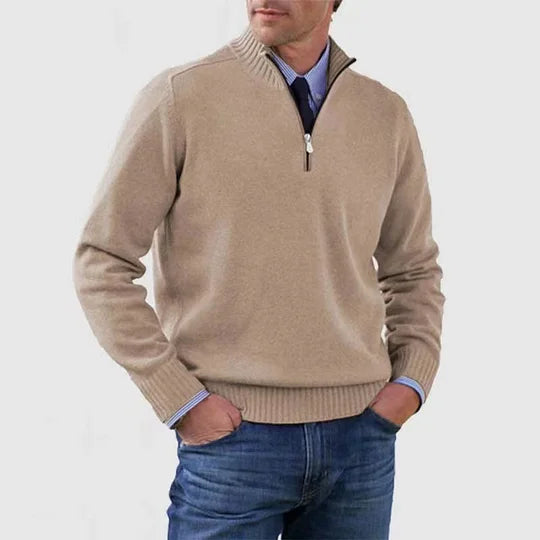 BRAIN™ | CASUAL HALF-ZIP SWEATER