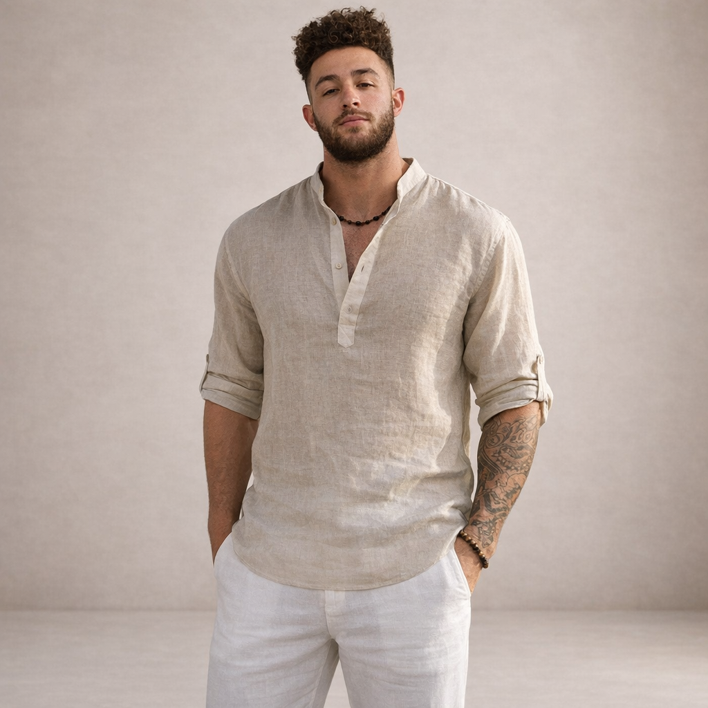 BRIAN™ | Stand-Collar Shirt